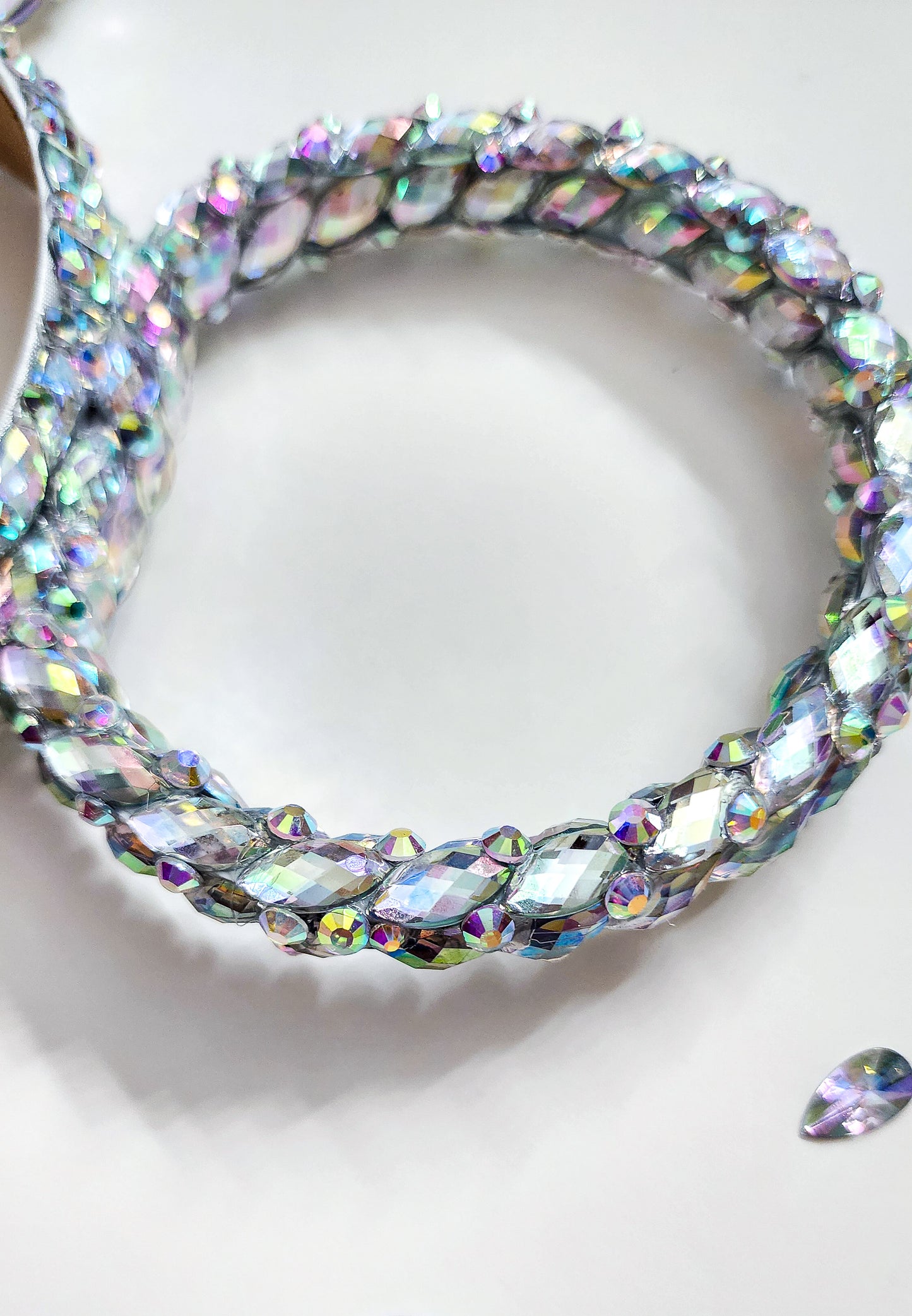 THE MAGICAL rhinestone white rings and rhinestone headband