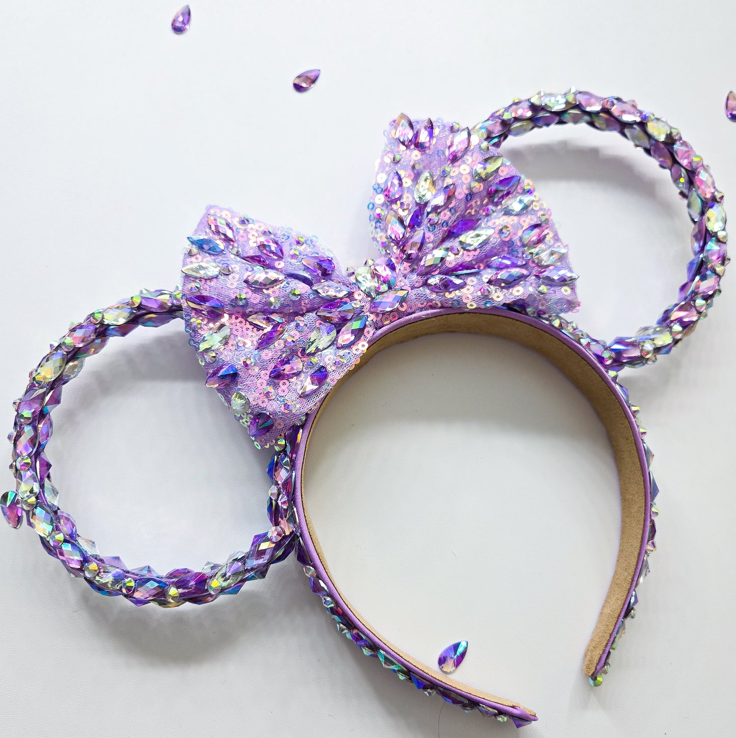 PURPLE-THE MAGICAL rhinestone rings with bow or no bow