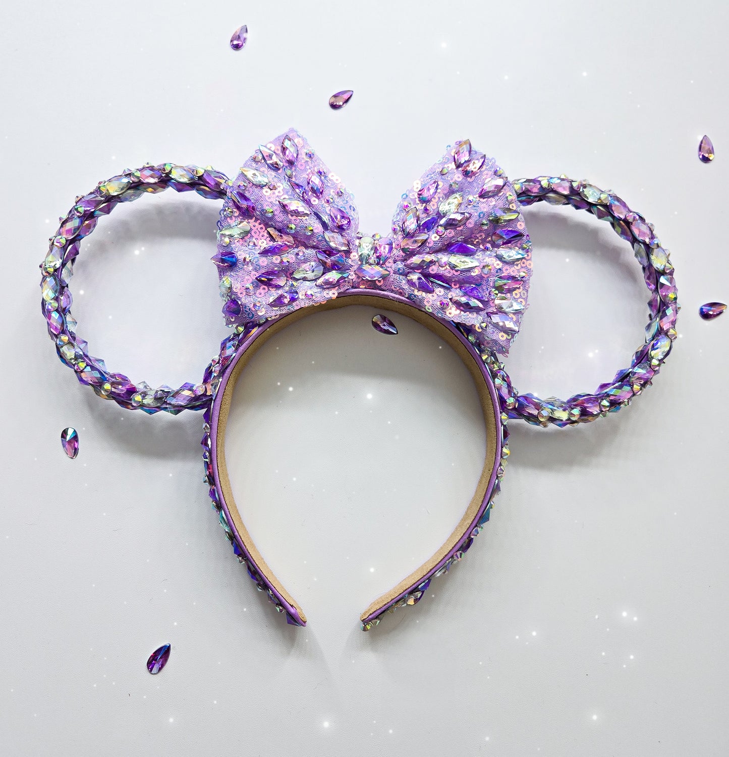 PURPLE-THE MAGICAL rhinestone rings with bow or no bow