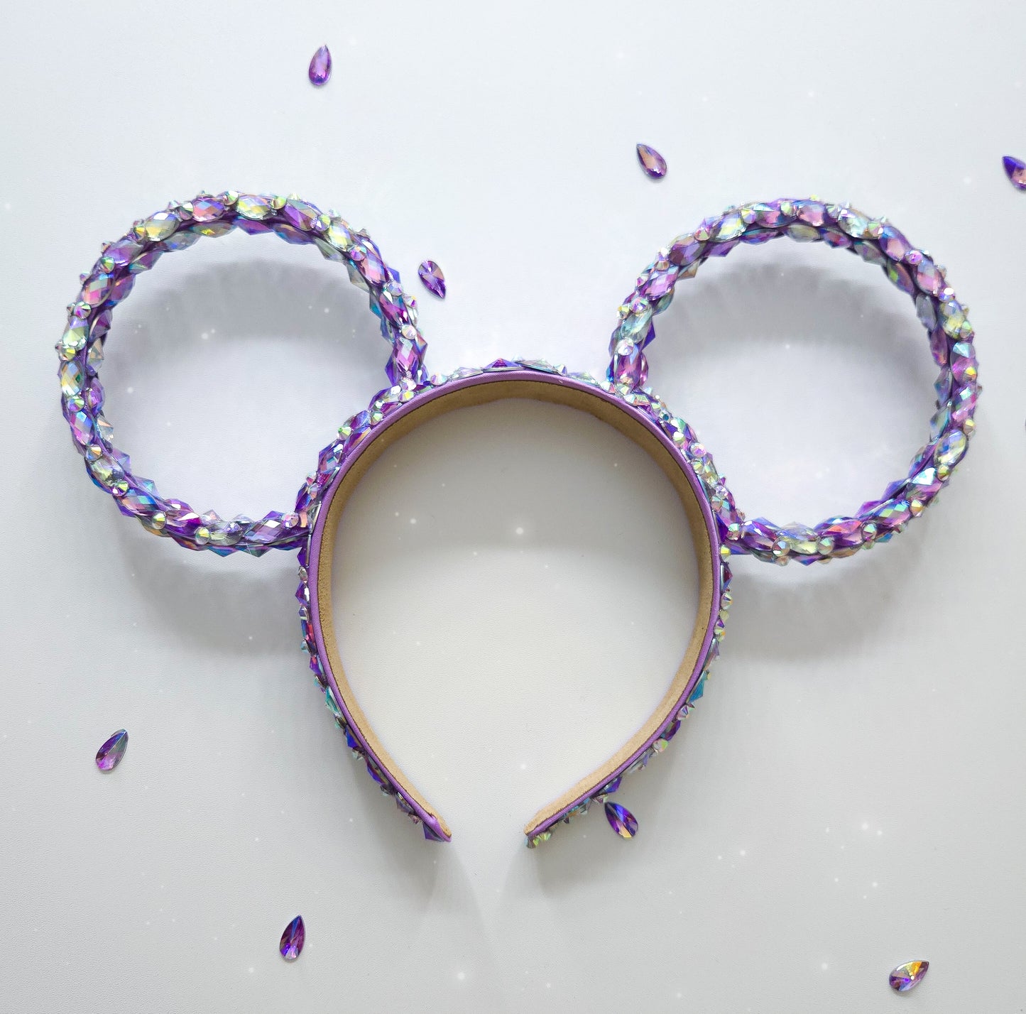 PURPLE-THE MAGICAL rhinestone rings with bow or no bow