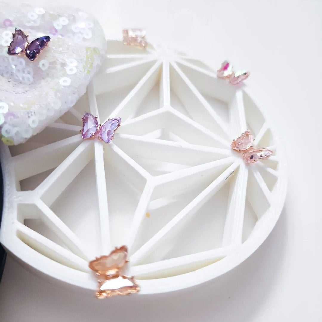 Rhinestone butterfly inspired ears