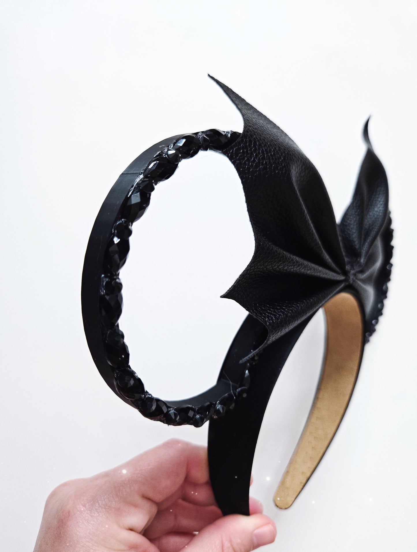 BAT bow rhinestone ears,Halloween ears,3D Mouse Ears
