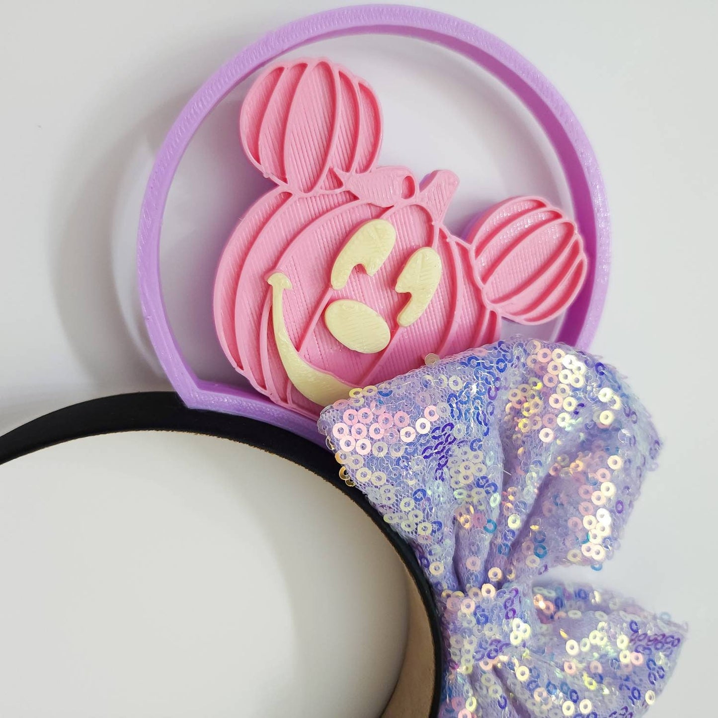 Pastel Mouse Pumpkin , Halloween 3D Mouse Ears