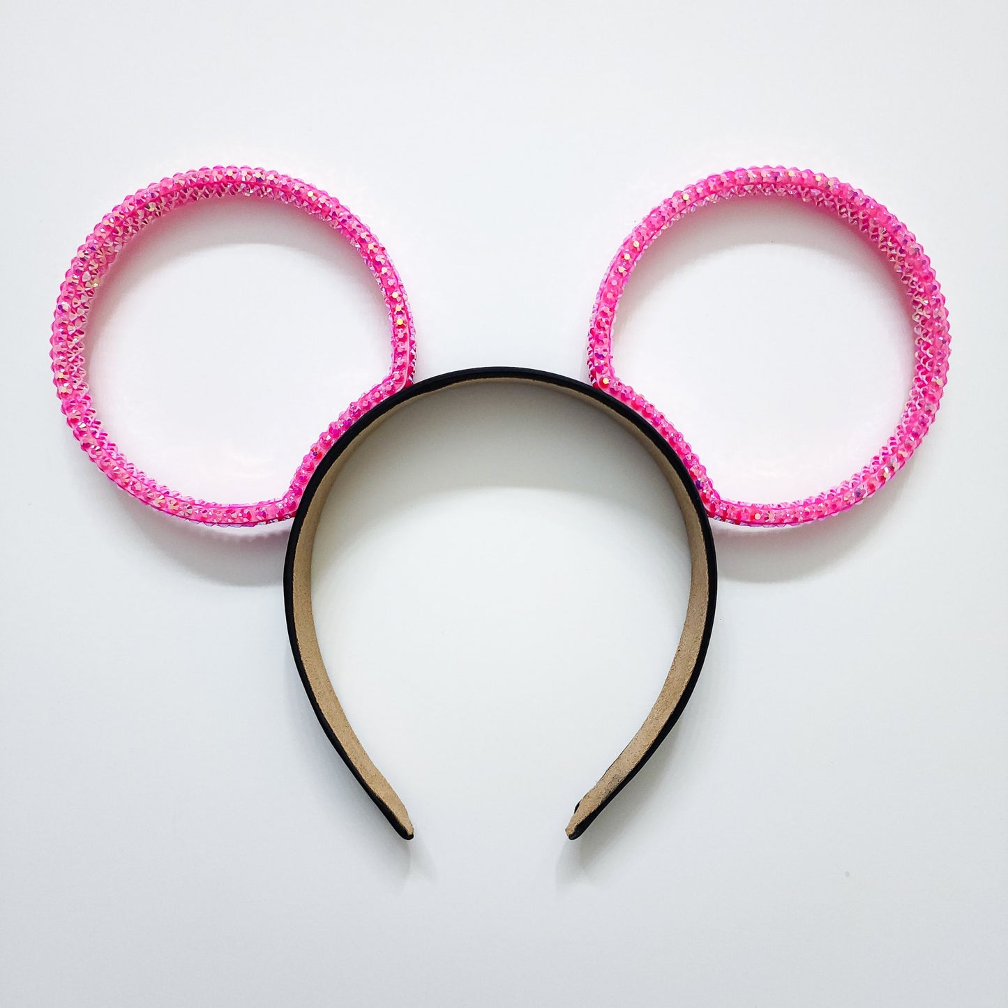 Magic Mountain ears ORIGINAL design- hot pink jelly/resin Rhinestone rings 3D Mouse Ears