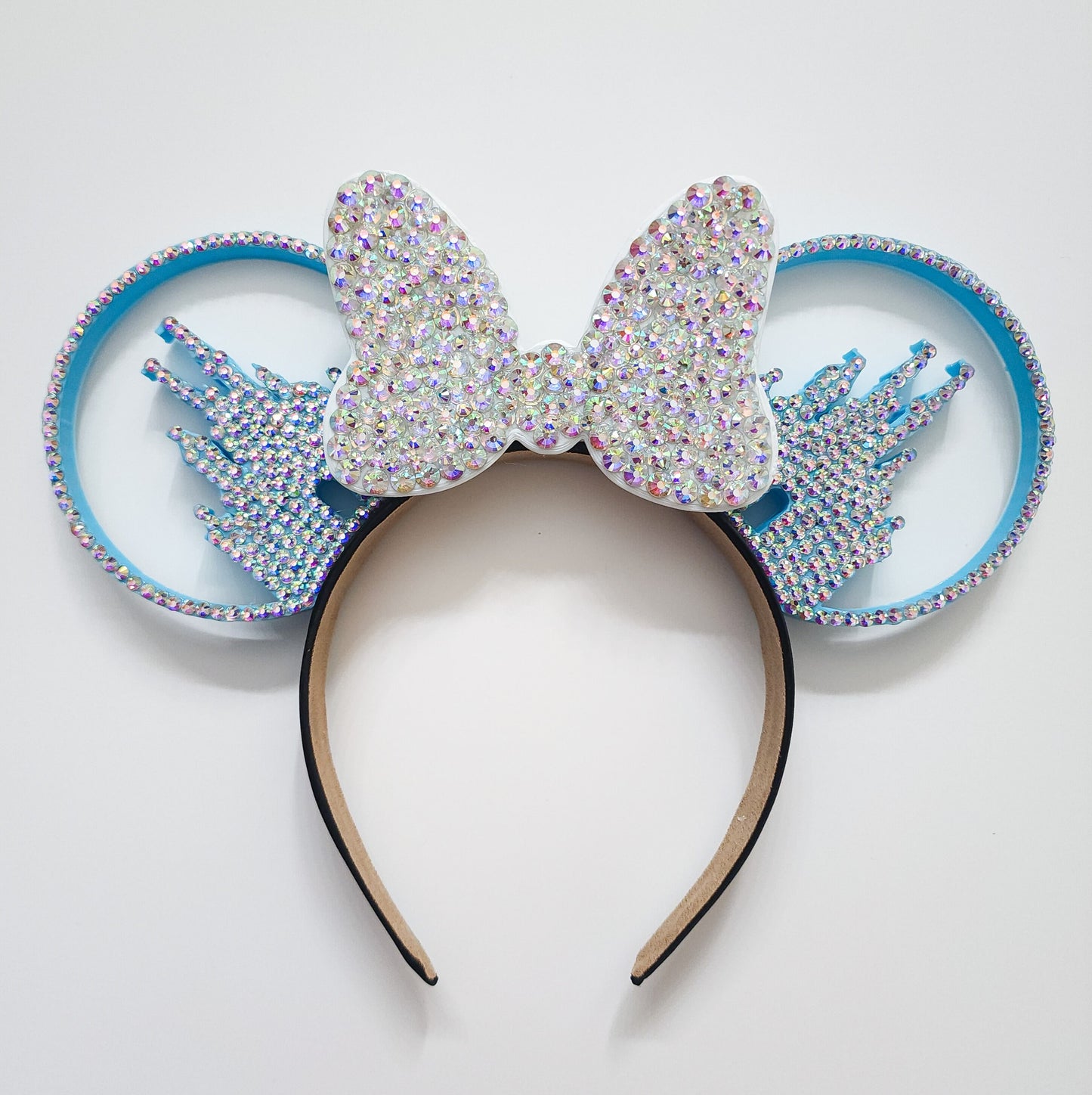 Florida Castle Dreams ,Rhinestone 3D castle inspired Ears with Rhinestone Bow