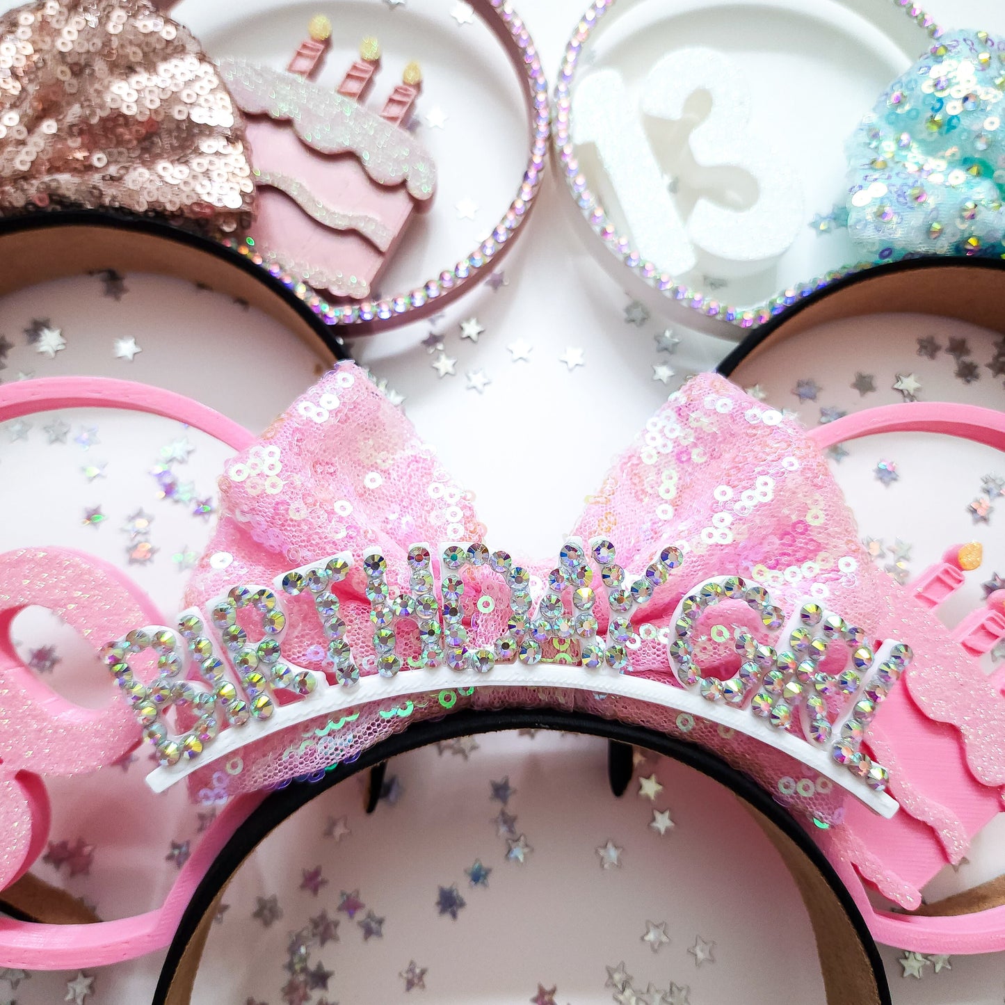 PRE-ORDER CUSTOM ORDER Birthday YOU CHOOSE number custom number with birthday cake with glitter, rhinestones, birthday girl