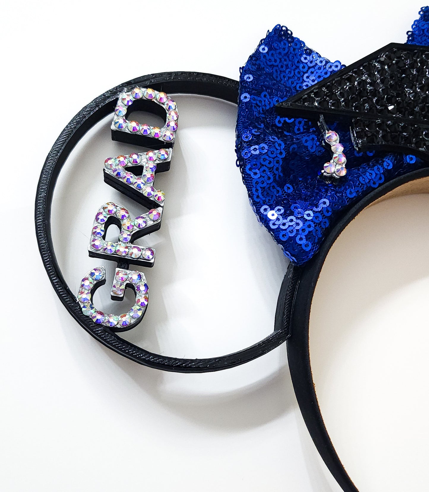 2024 Graduation Ears , grad ears with rhinestones.  Special graduation 3d ears