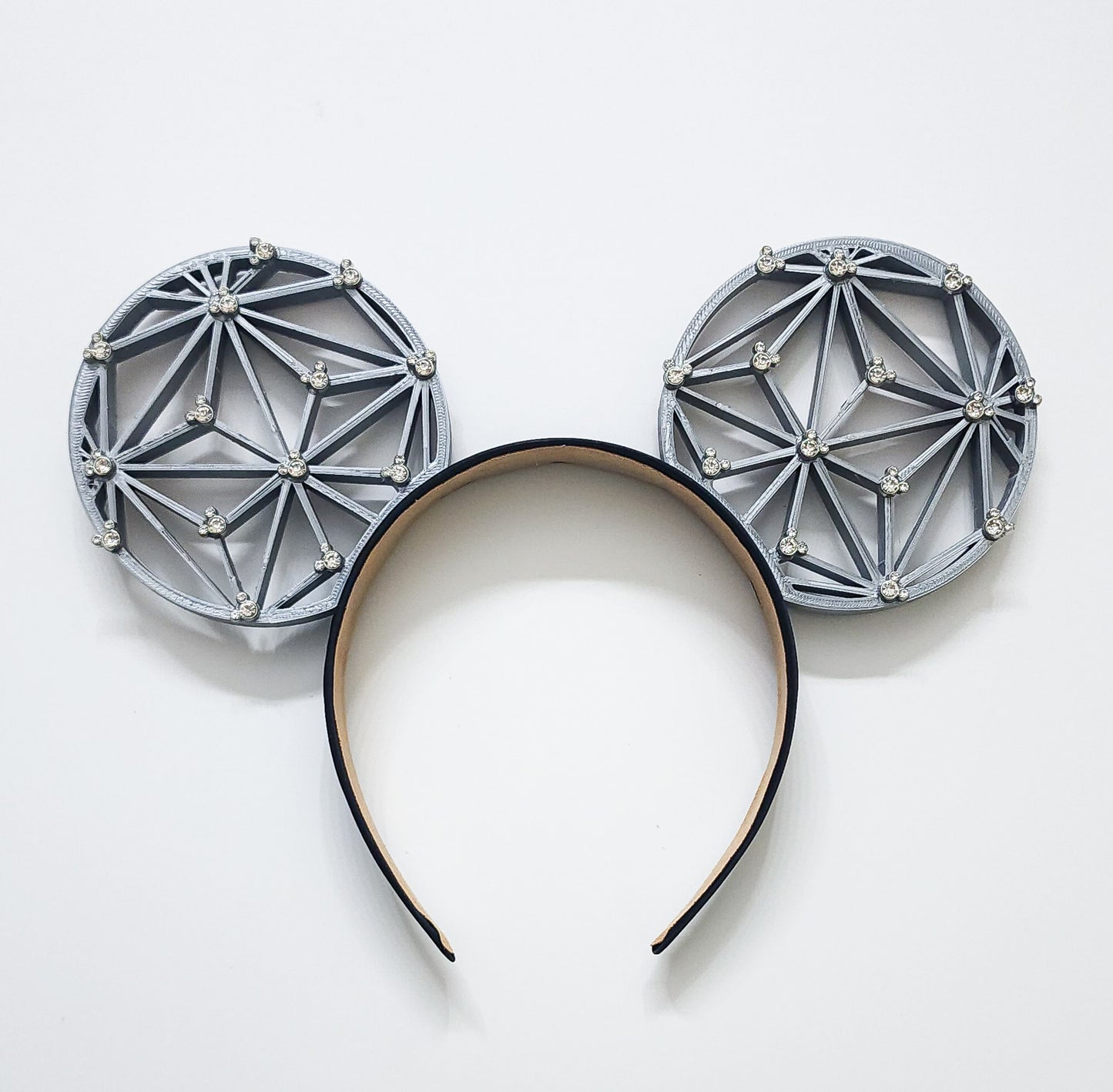 Clear mouse rhinestone epcot inspired ears