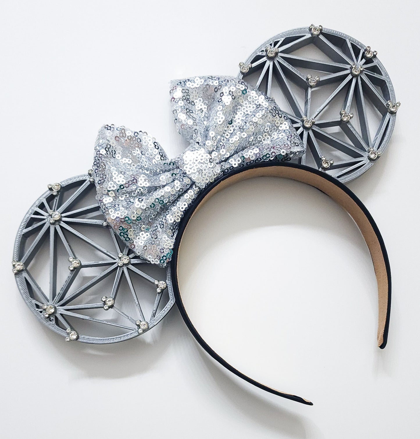 Clear mouse rhinestone epcot inspired ears – Magic Mountain Ears