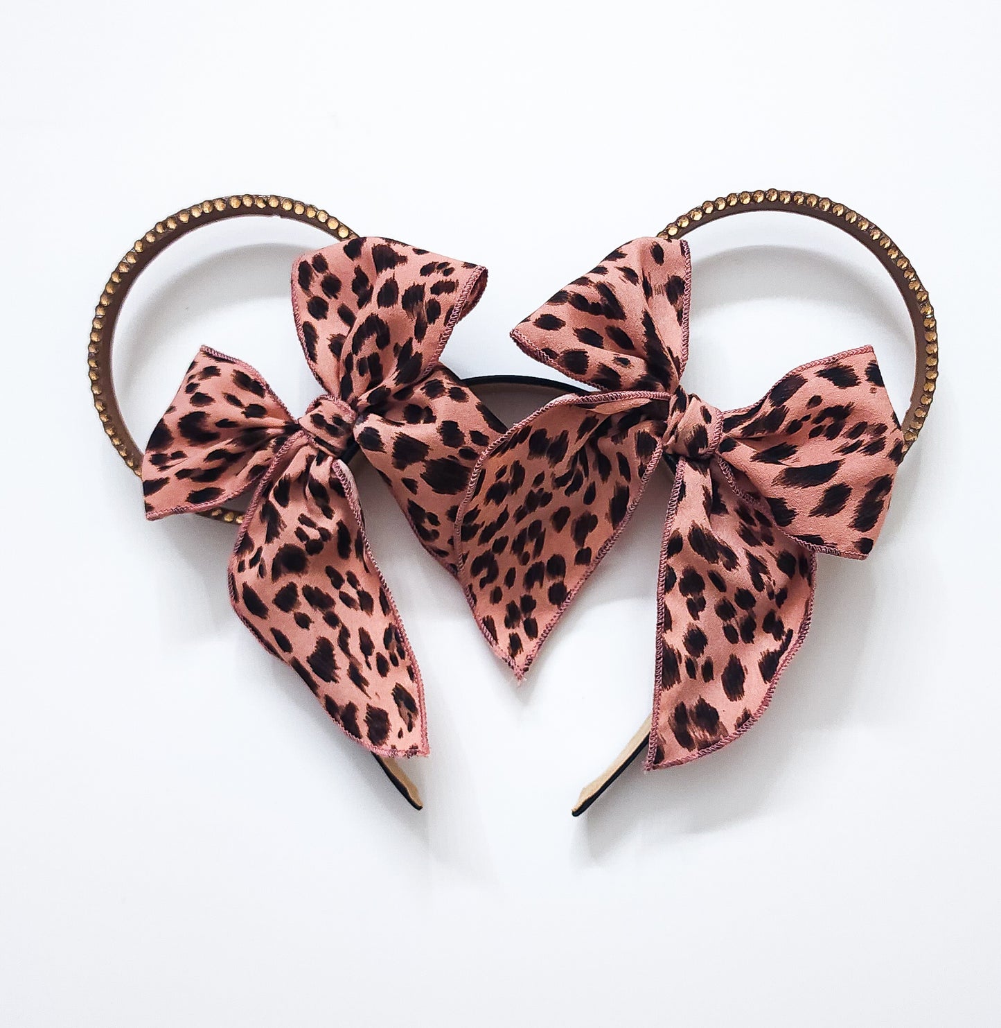 Animal print double bow ear Animal Kingdom ears Cheetah print leopard print ears