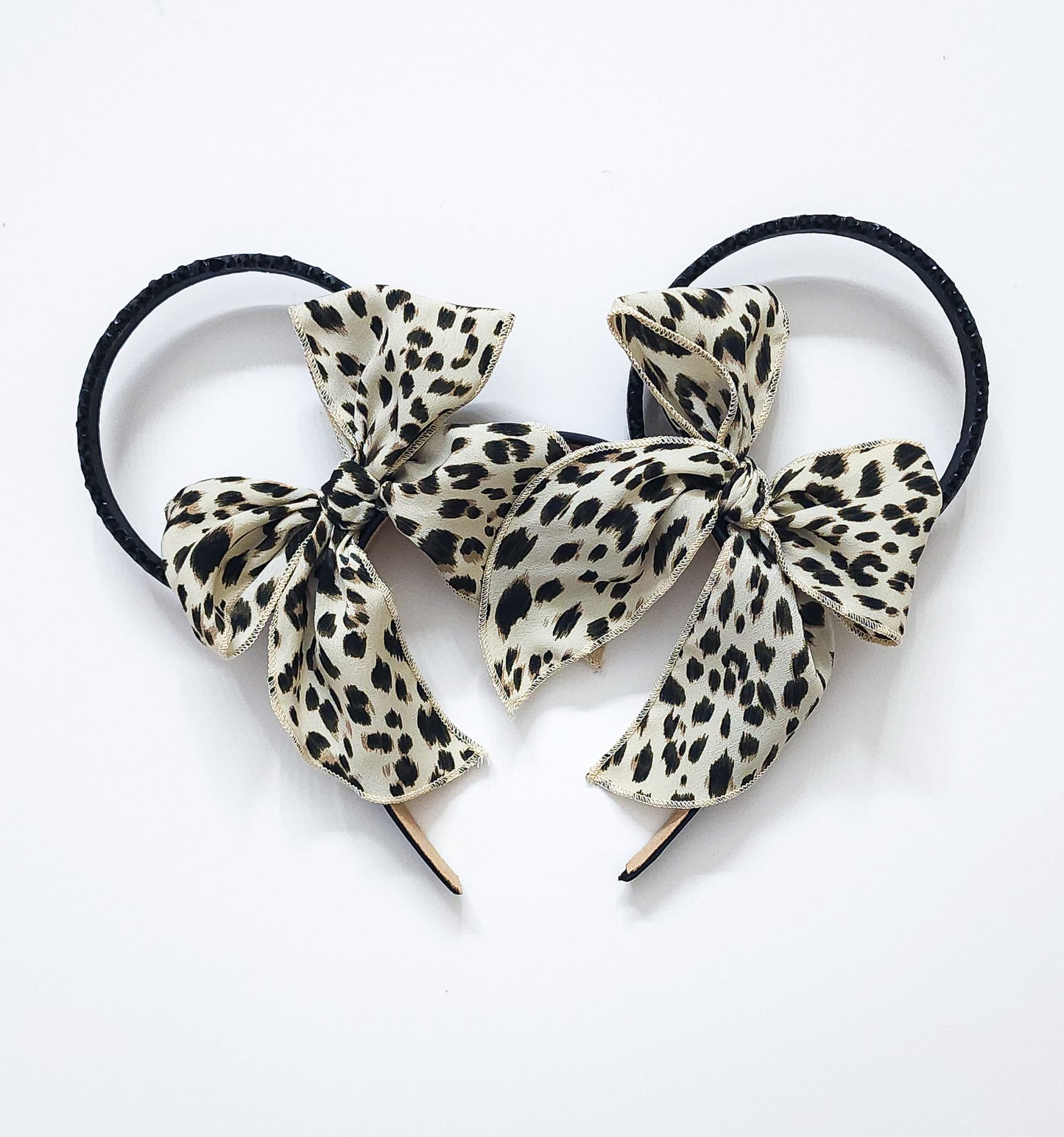 Animal print double bow ear Animal Kingdom ears Cheetah print leopard print ears