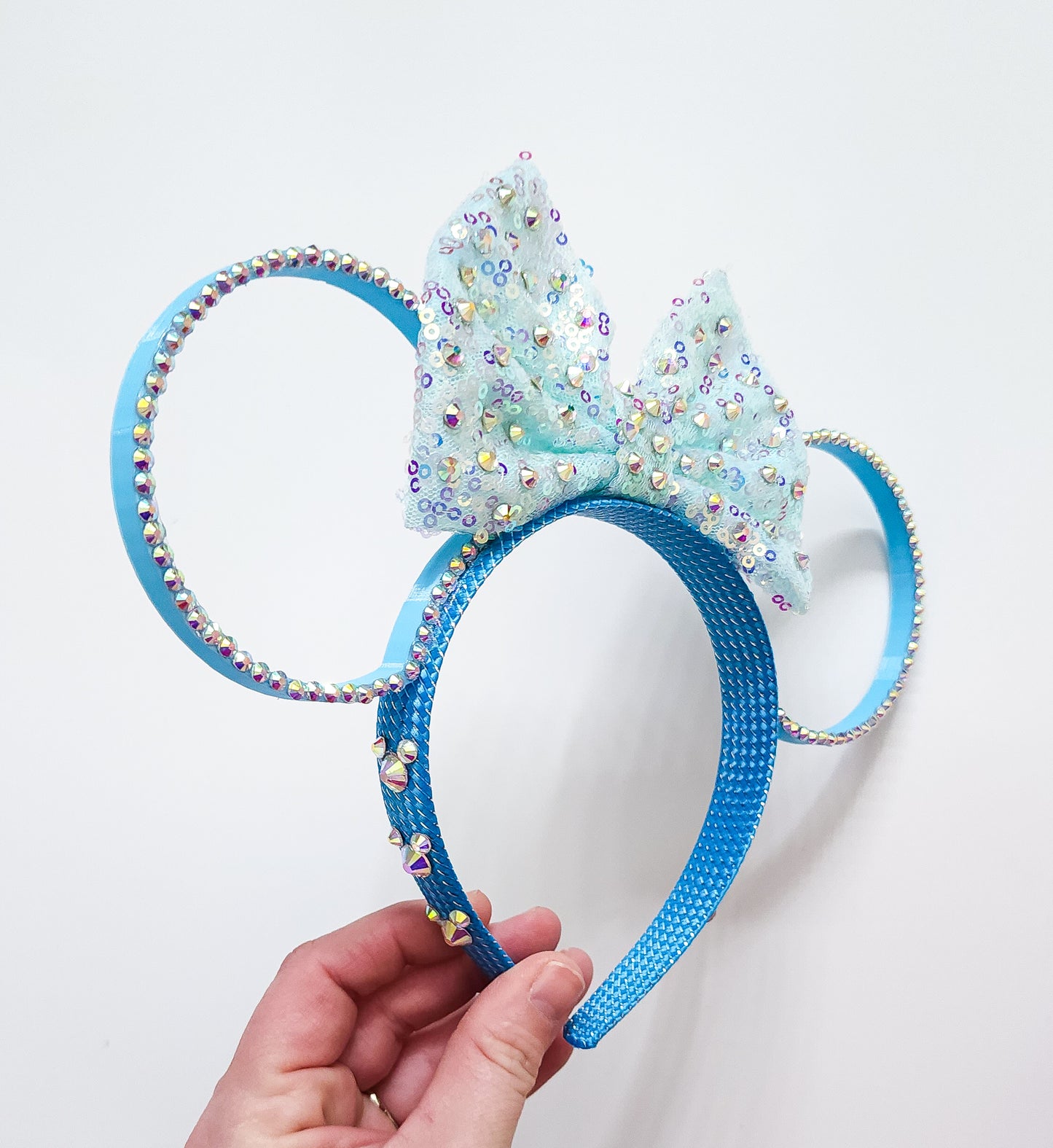 Child size 3d ears with rhinestones