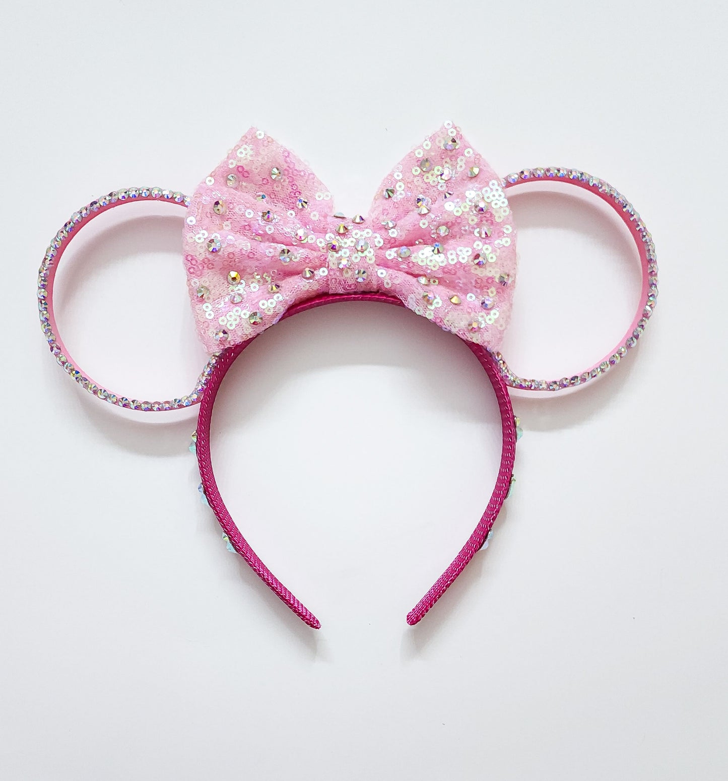 Child size 3d ears with rhinestones