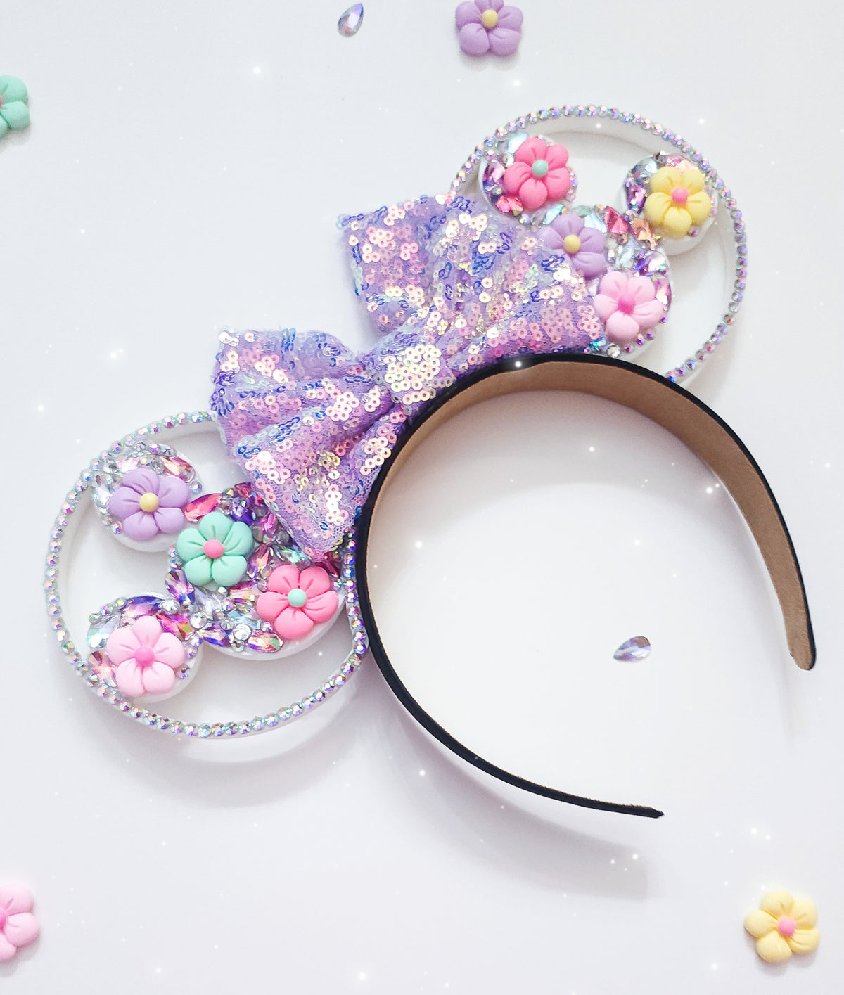 Spring Ears Spring flowers rhinestone 3d ears – Magic Mountain Ears