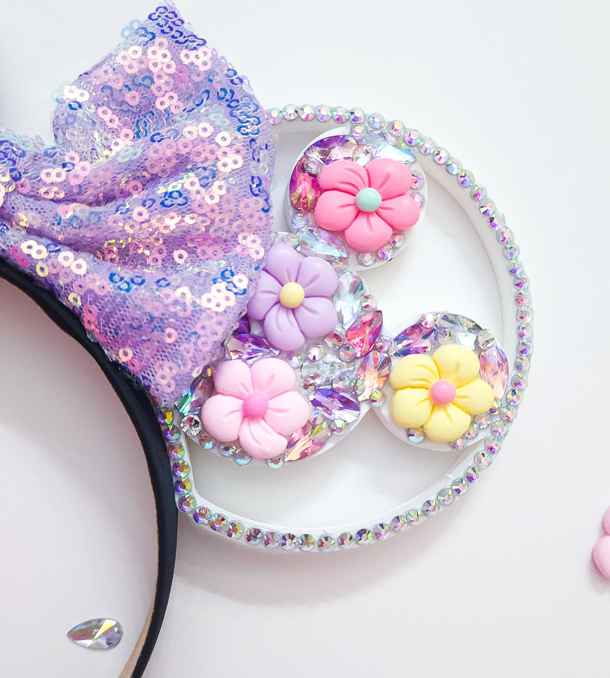 Spring Ears Spring flowers rhinestone 3d ears – Magic Mountain Ears