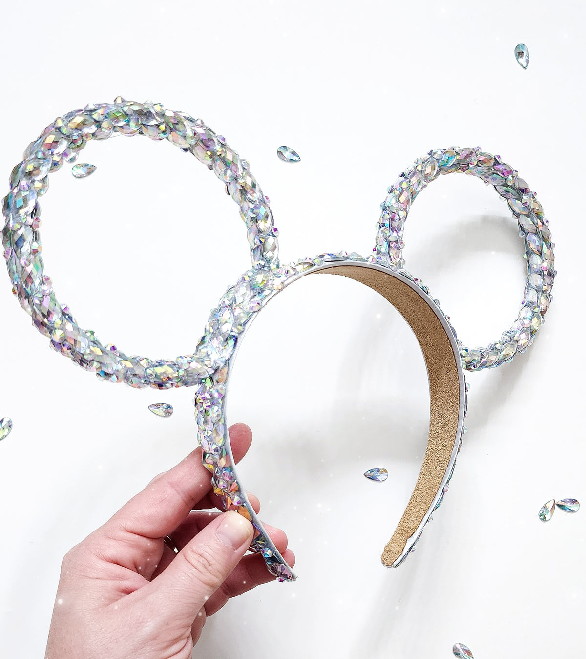 THE MAGICAL rhinestone white rings and rhinestone headband 