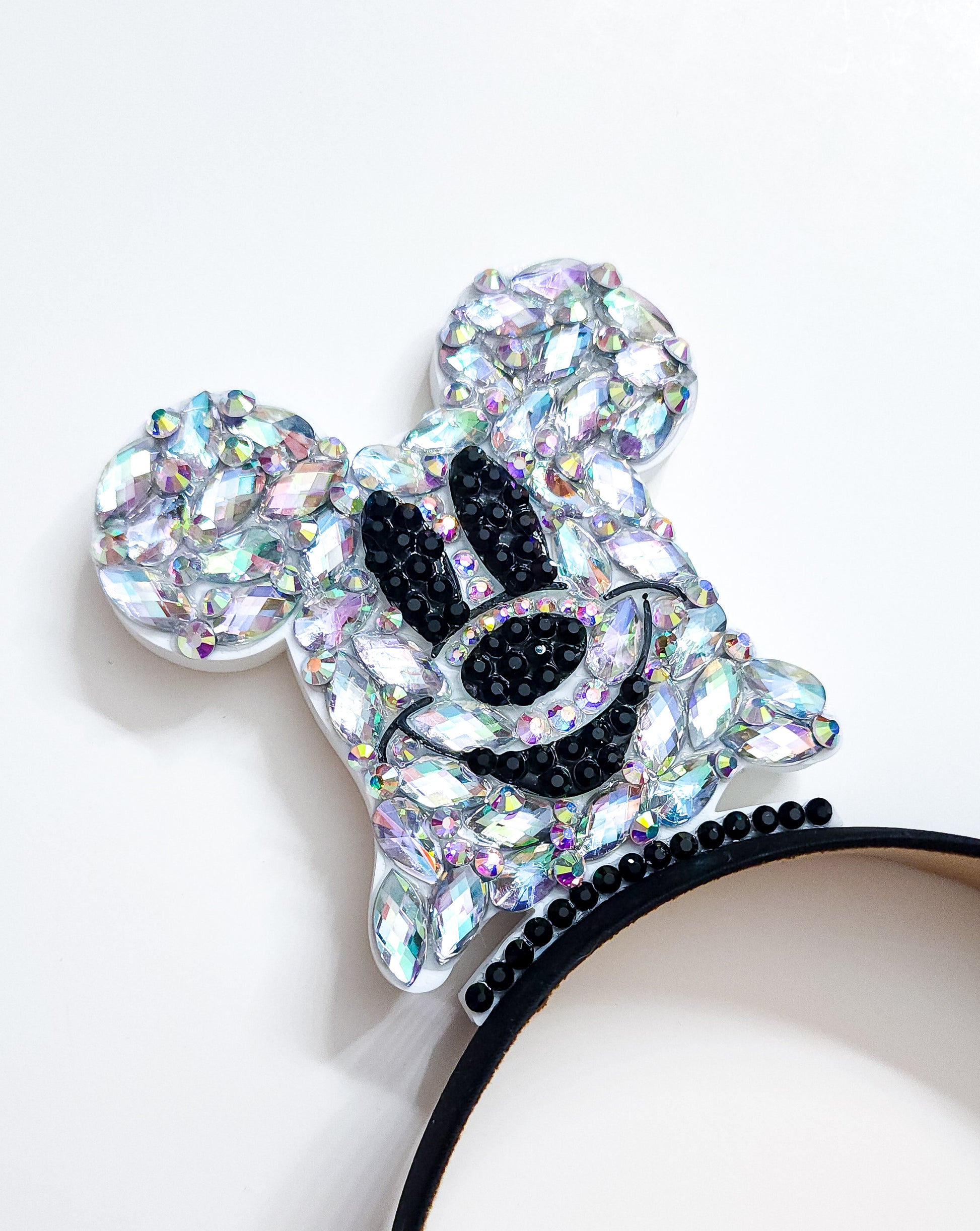 Rhinestone BOO ,ghost Halloween ears, Halloween 3D Mouse Ears