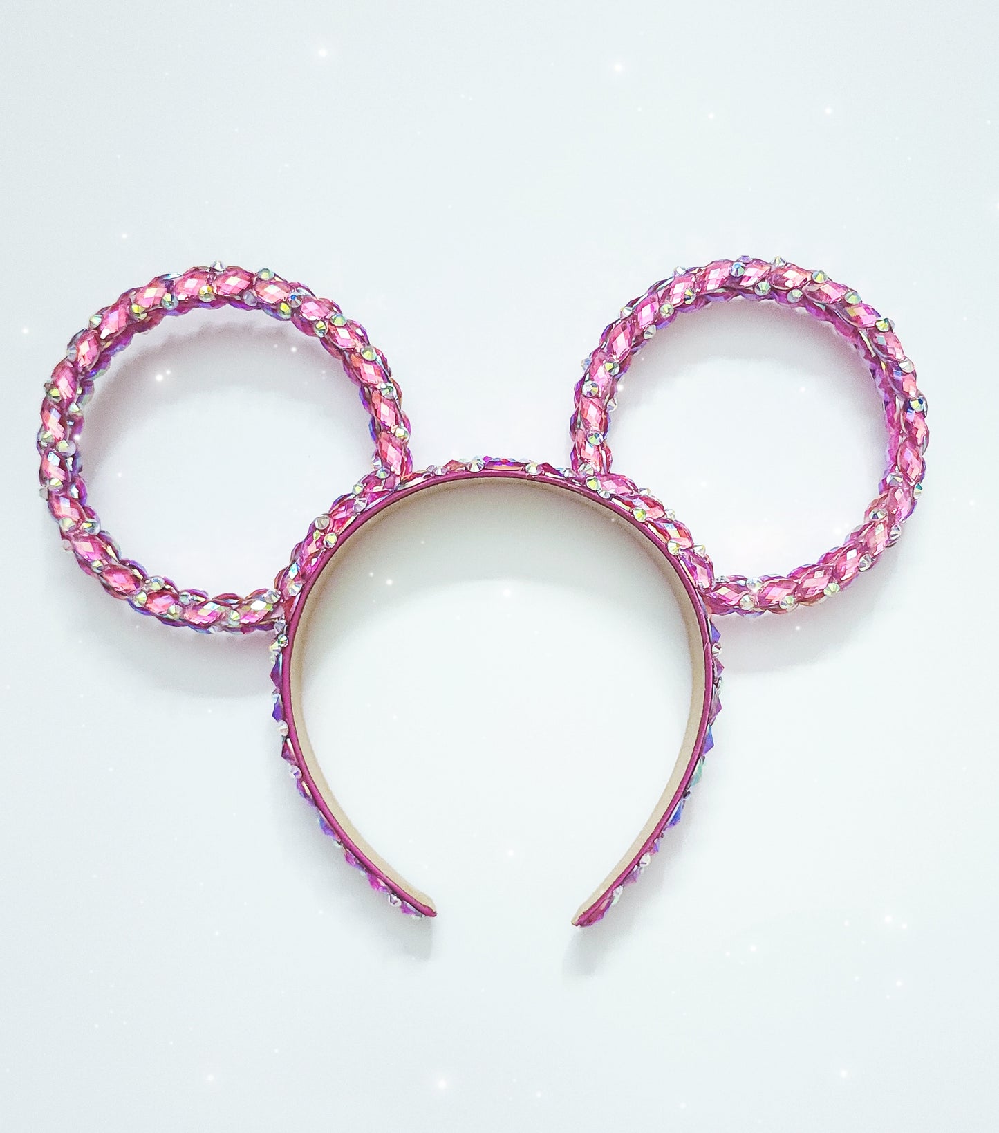 PINK THE MAGICAL rhinestone pink rings and rhinestone headband