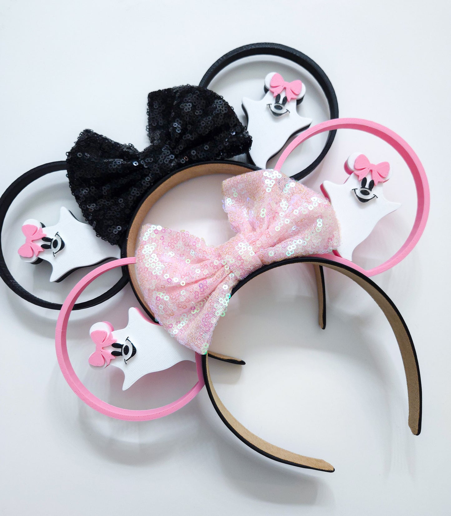 Bow boos! little mouse ghost Halloween ears, Halloween 3D Mouse Ears with or without rhinestones