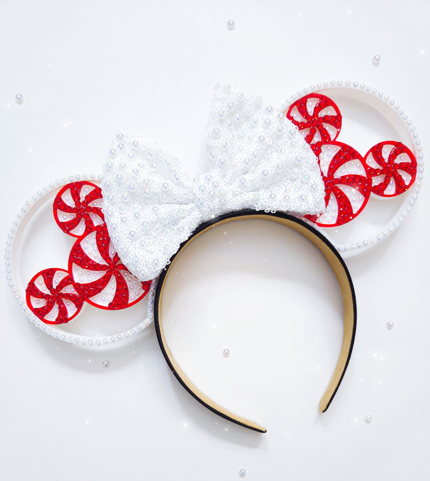 PEARL peppermint mouse ears christmas/holiday ears