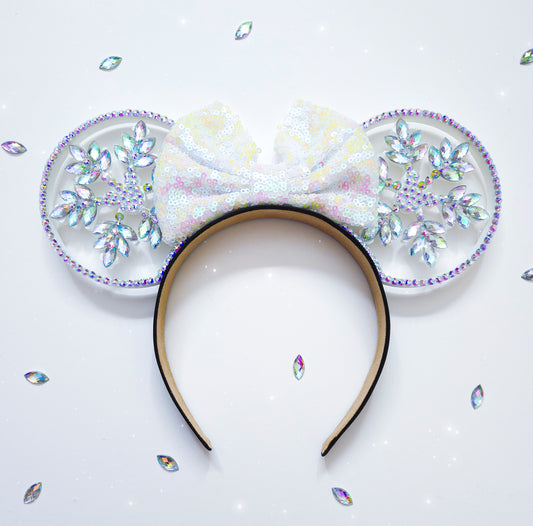 Iridescent Snowflake Mouse ears Christmas/Holiday ears