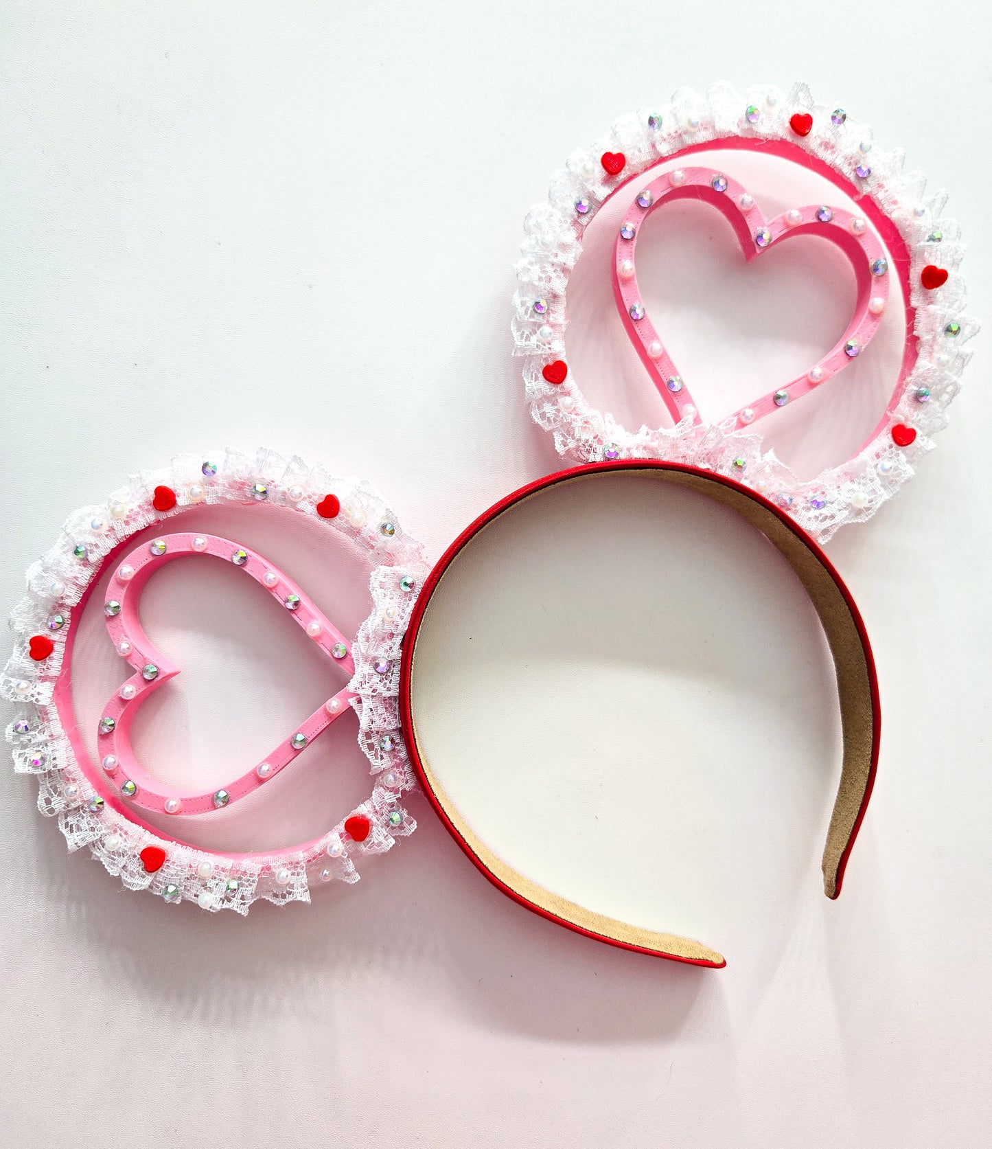 Lace heart ears Valentine's day 3d ears