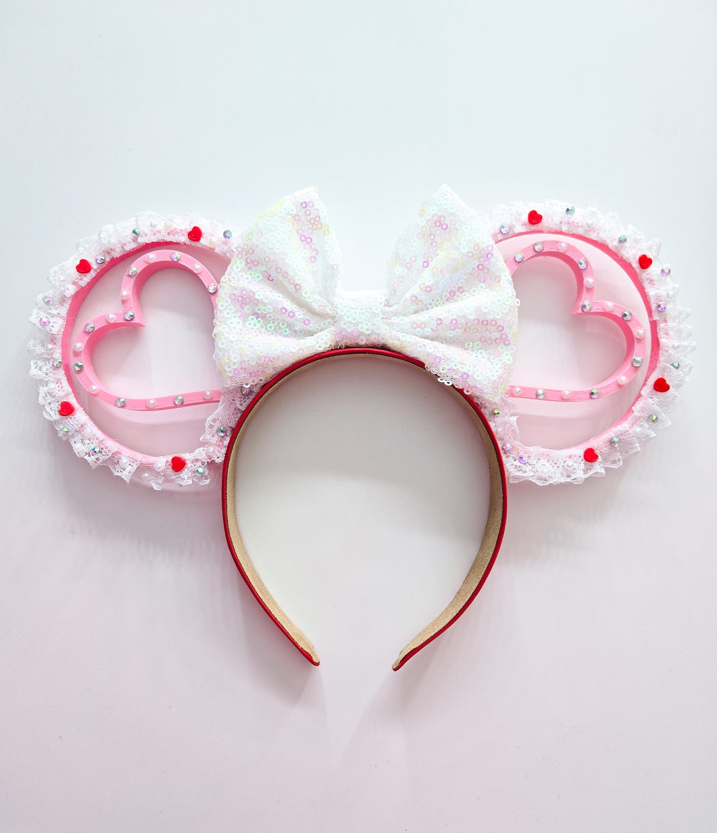 Lace heart ears Valentine's day 3d ears