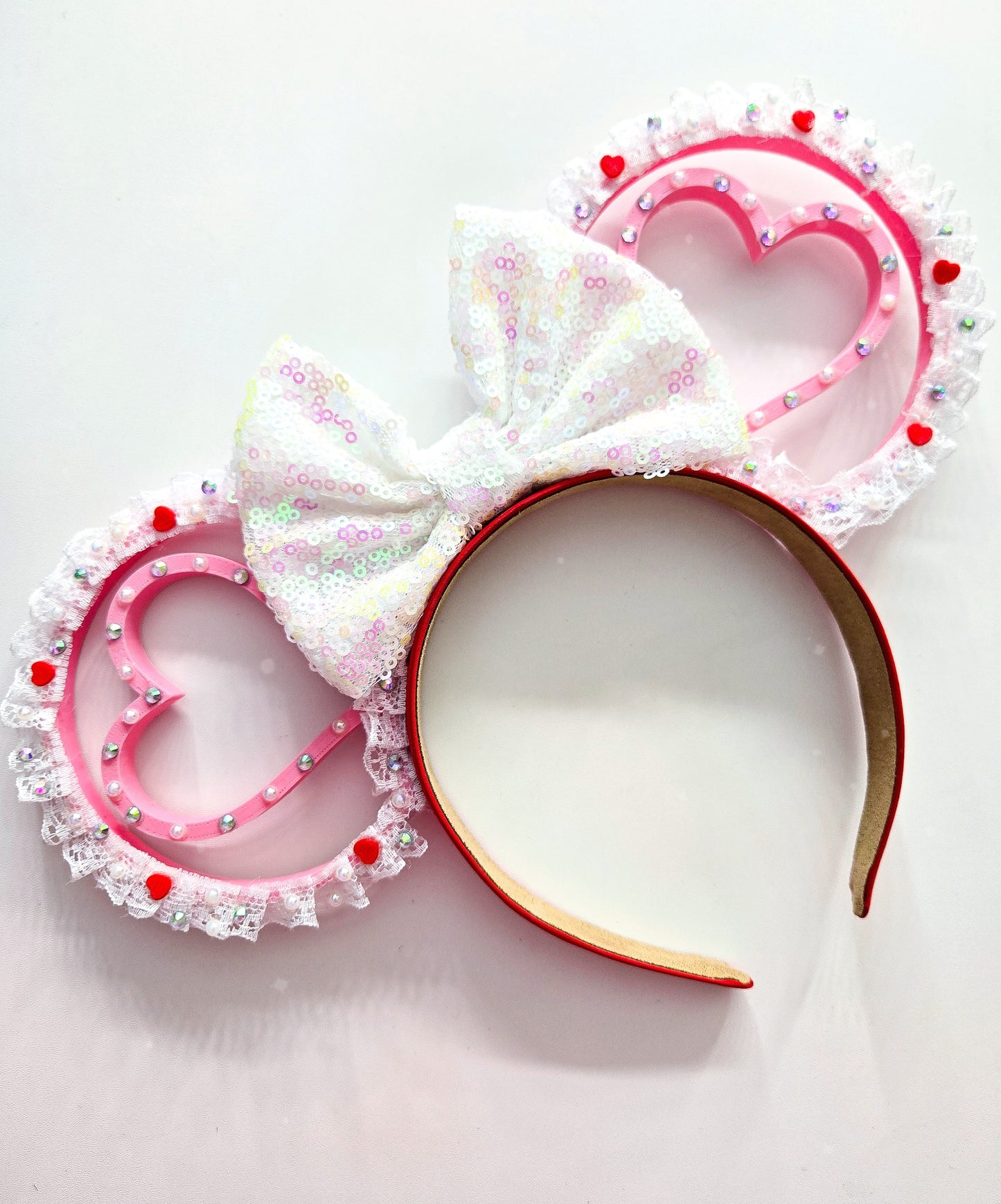 Lace heart ears Valentine's day 3d ears