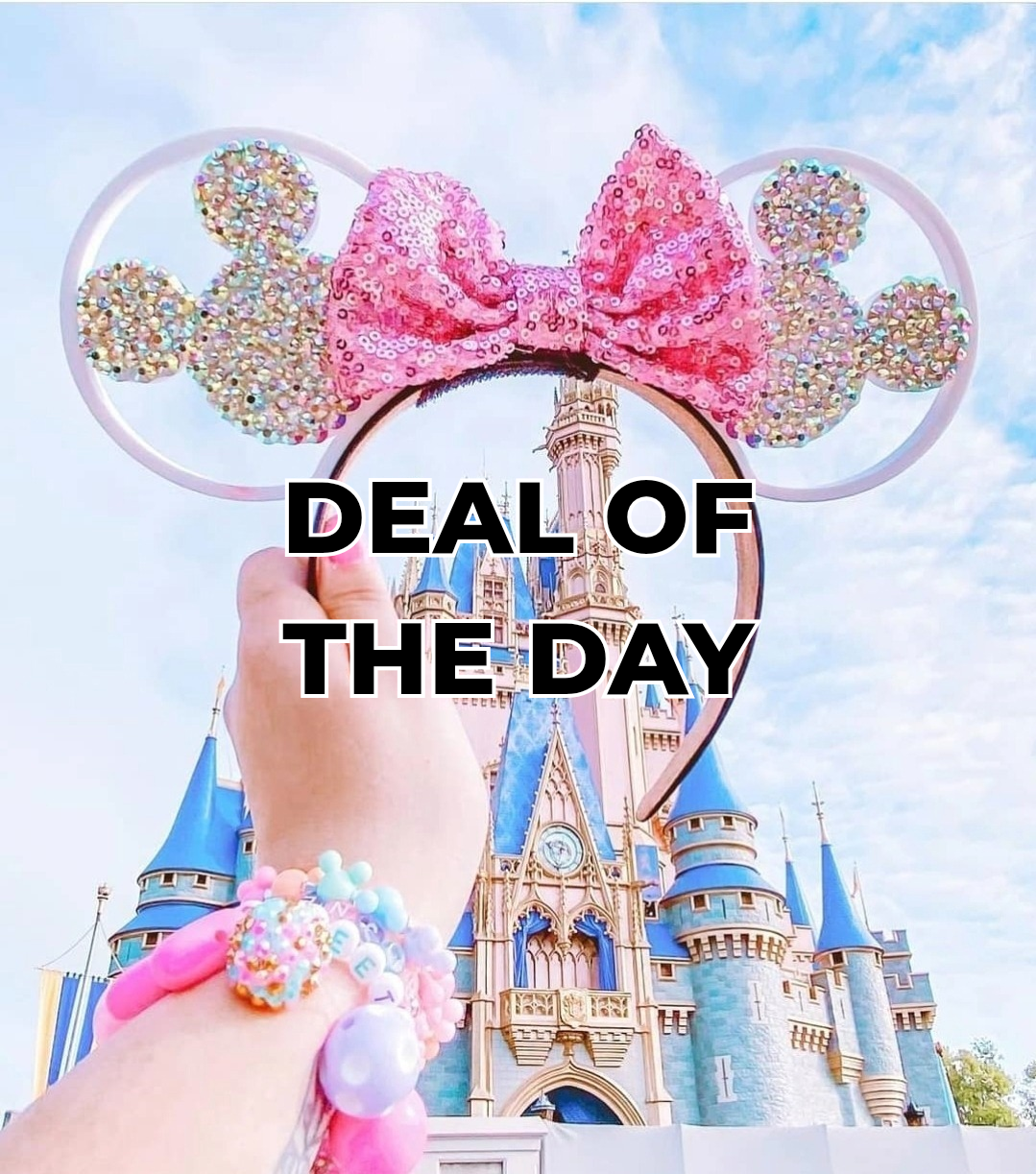 DEAL OF THE DAY ! White mouse shape rhinestone ears
