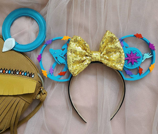 Your Own Path with sequin bow,  3D print Mouse Ears