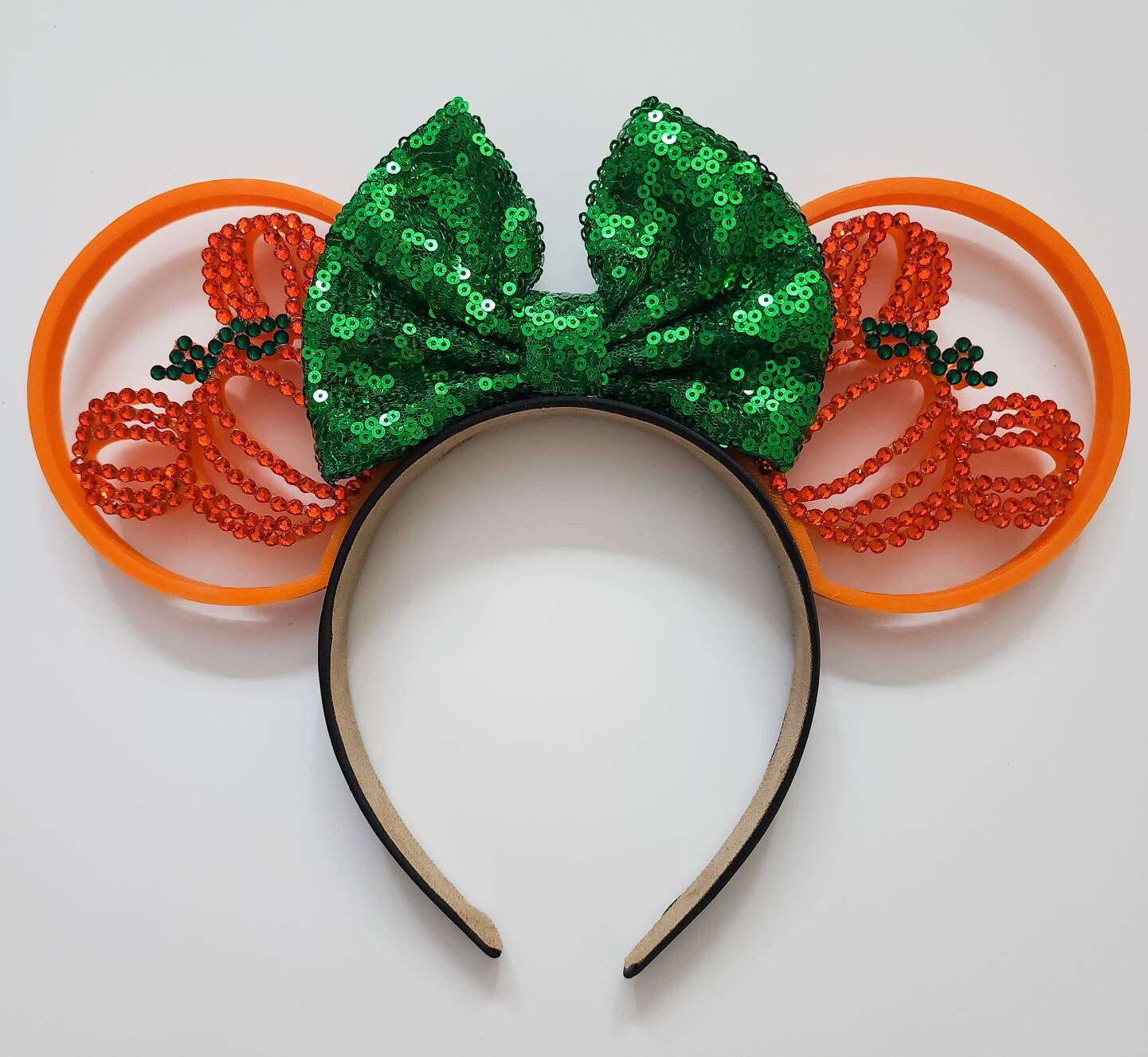 Pretty Pumpkin Halloween mouse ears , Halloween 3D Mouse Ears, mouse pumpkin