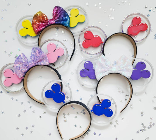 Magic Balloons , both sides customized 3d mouse ears