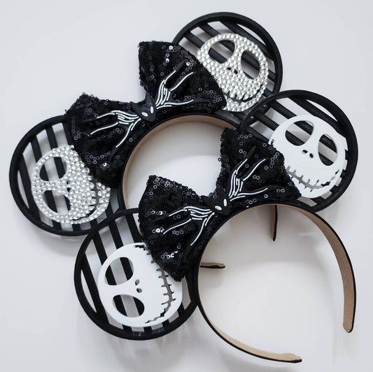 Pumpkin king 3D print Mouse Ears with or without rhinestones