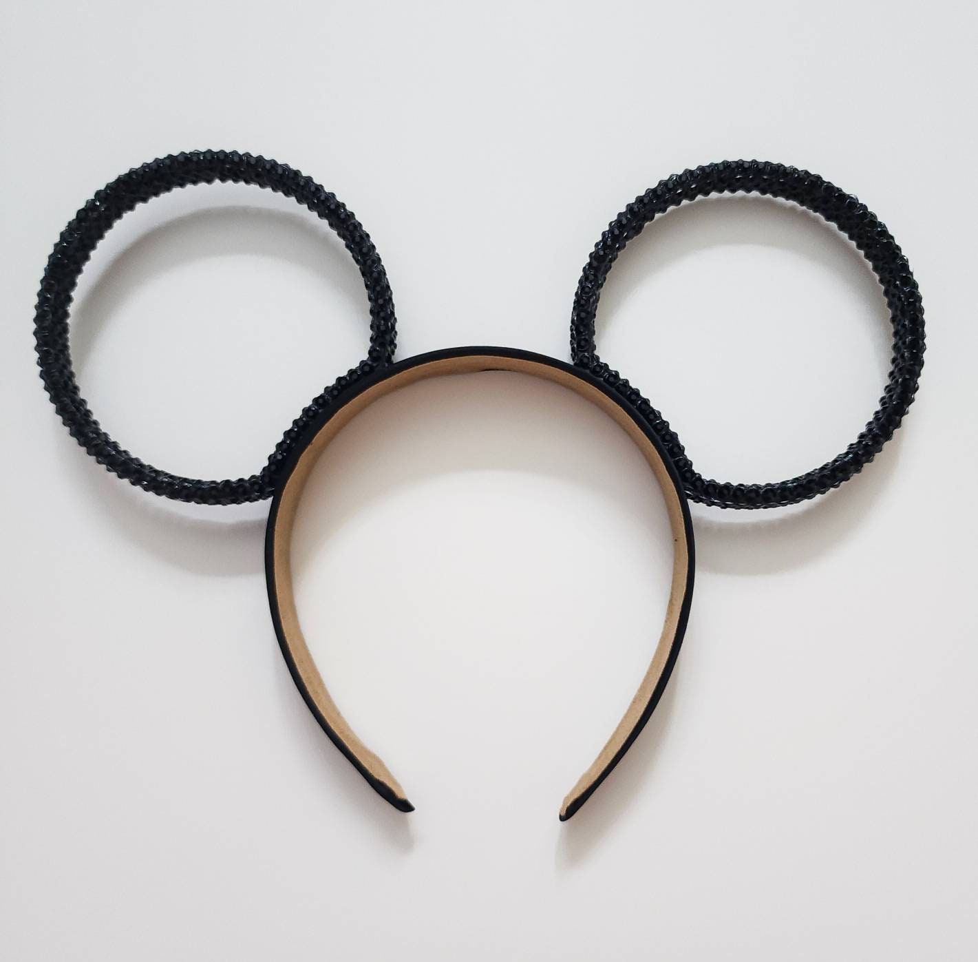 Magic Mountain ears ORIGINAL design-Black Rhinestone rings 3D Mouse Ears all sides covered with high quality rhinestones