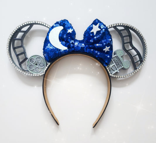 Films and stars , sorcerer Hollywood inspired 3d printed ears rhinestones