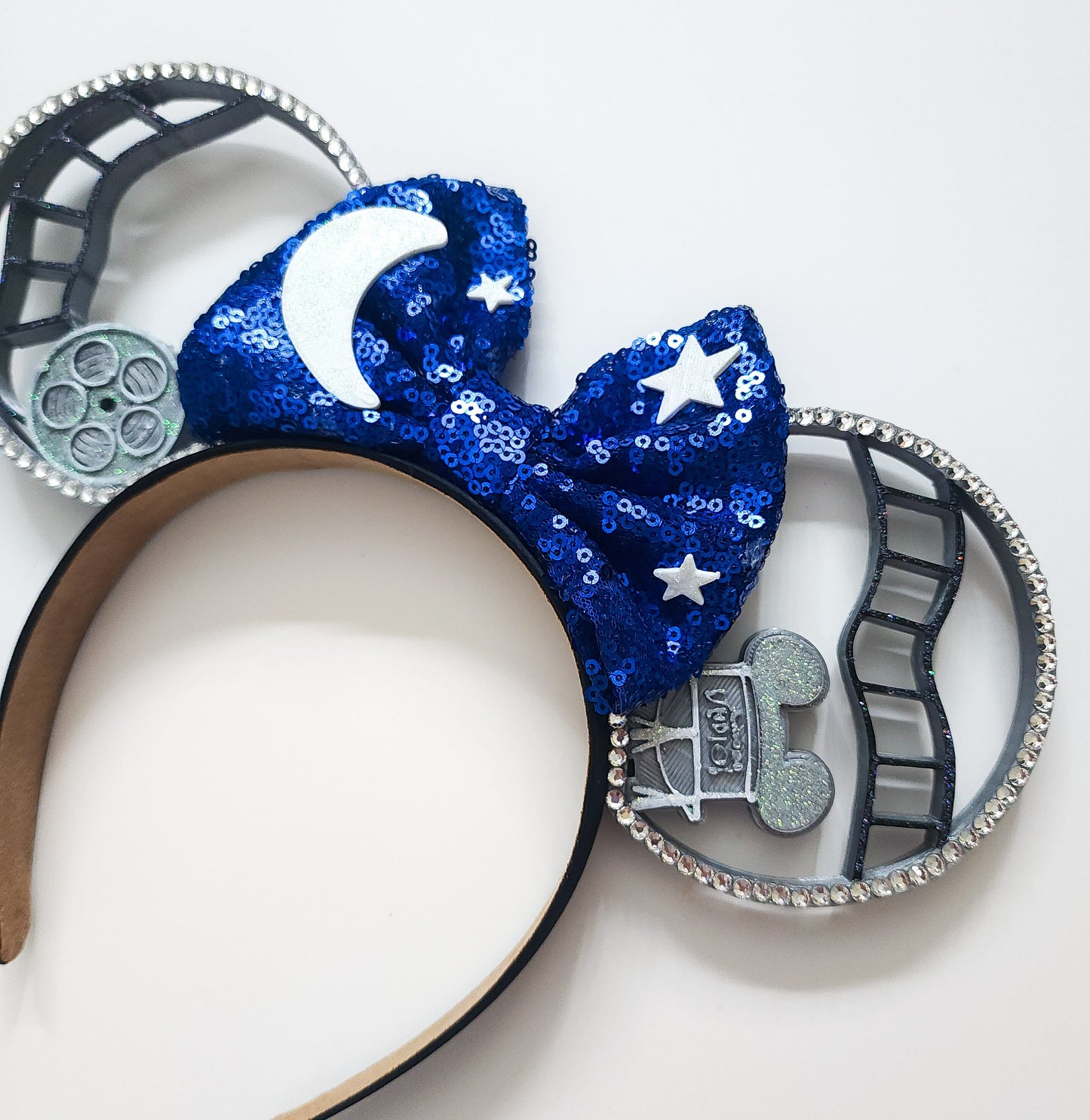 Films and stars , sorcerer Hollywood inspired 3d printed ears rhinestones