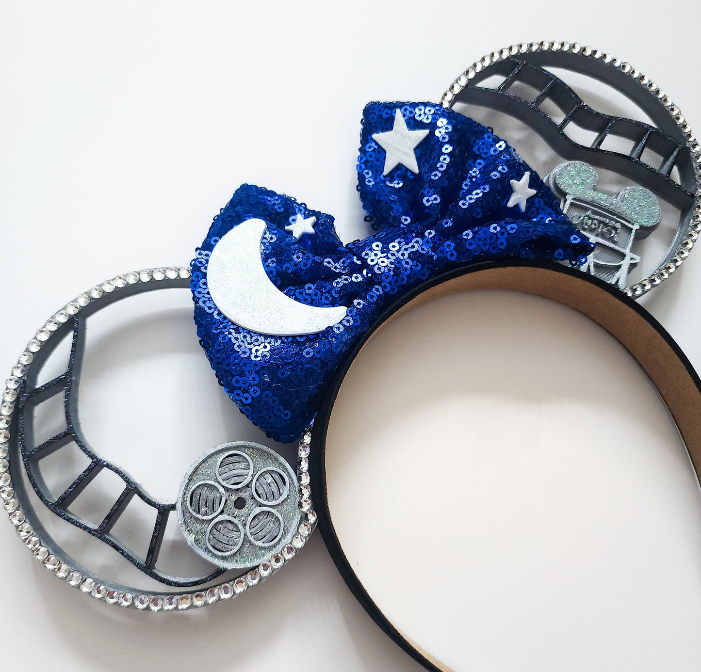 Films and stars , sorcerer Hollywood inspired 3d printed ears rhinestones